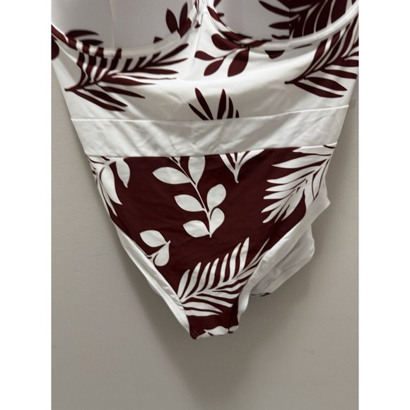 Swimsuits For All Gabifresh One Piece Brown Floral Size 18 D/DD NWT - Picture 2 of 11